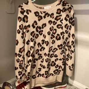 Motherhood Maternity Cheetah Print Sweater
